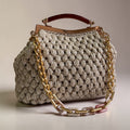 Bolsa Daiane | Nude com Brilho