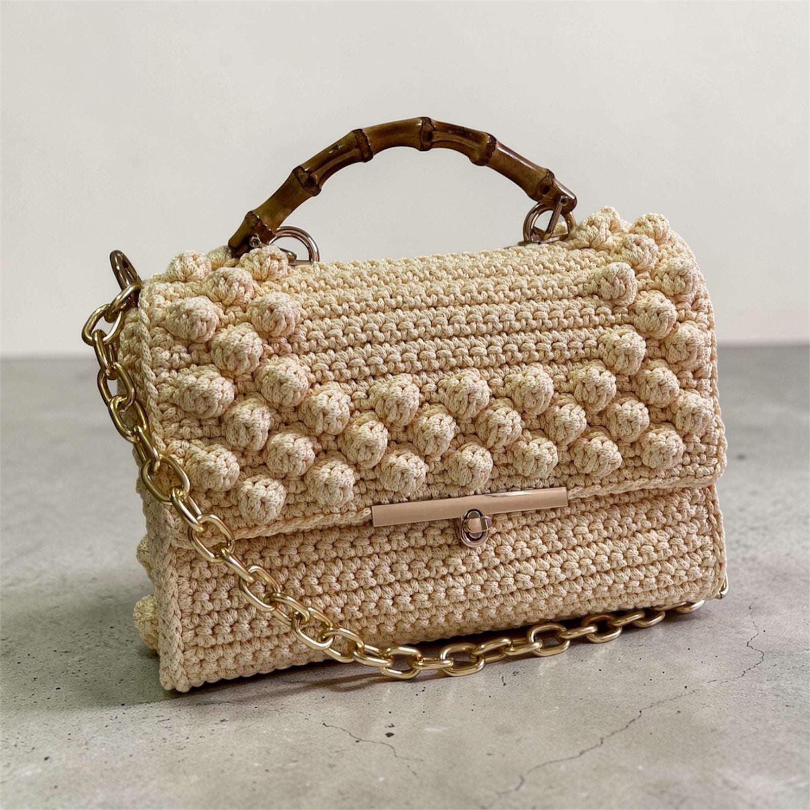 Bolsa Aurora Bambu | Amarelo Manteiga
