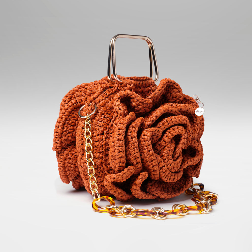 Bolsa Flora- Caramelo