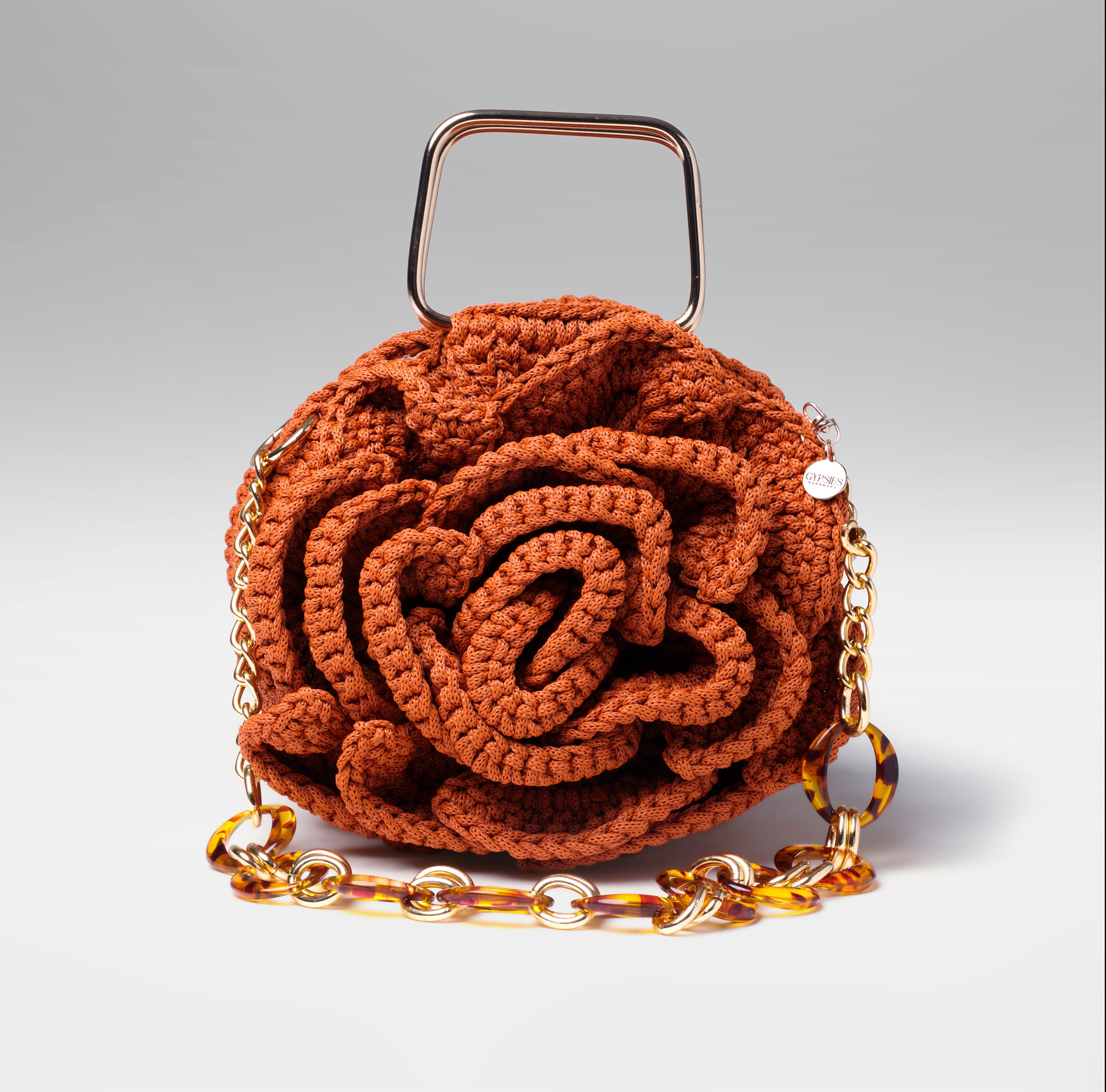 Bolsa Flora- Caramelo