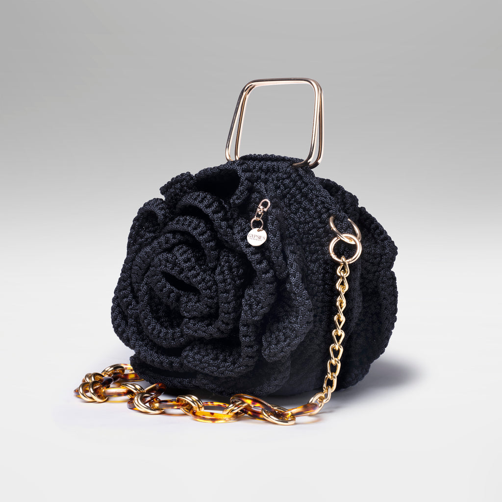Bolsa Flora- Preta
