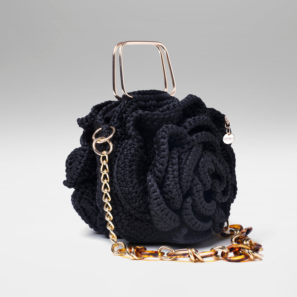 Bolsa Flora- Preta