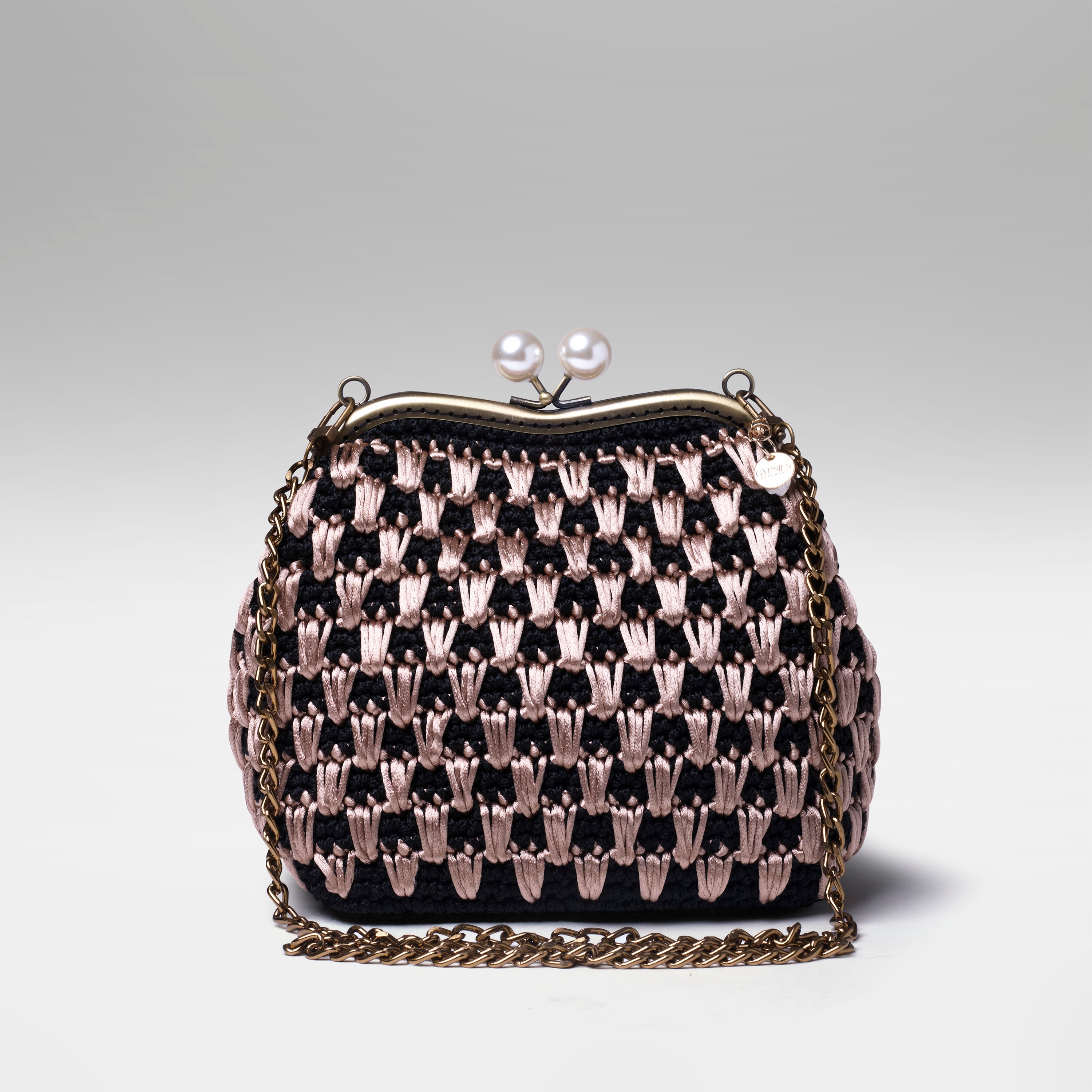Bolsa Dama- Nude com Preto
