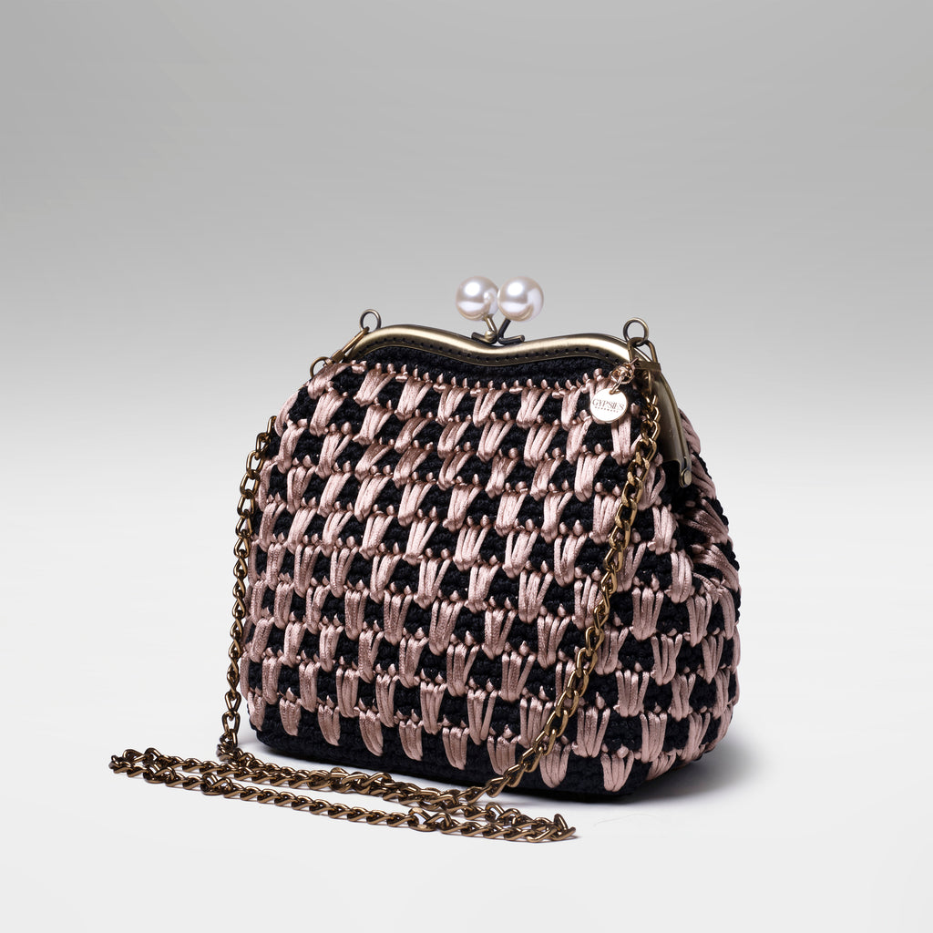 Bolsa Dama- Nude com Preto